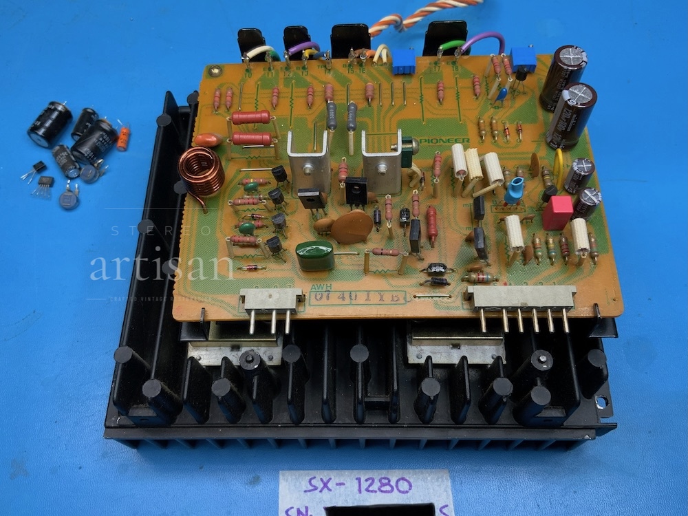 pioneer sx 1280 main amp after